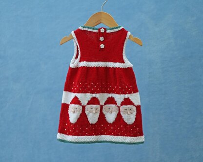 Santa Dresses(no 131) Knitting Pattern