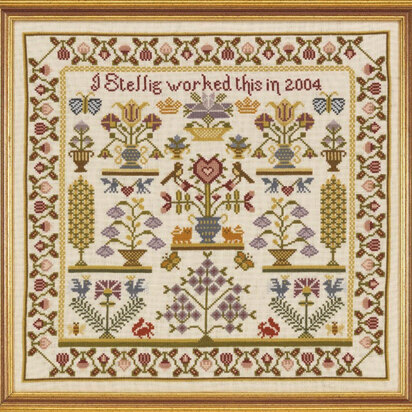 Historical Sampler Company Heart Pot Sampler - Downloadable PDF