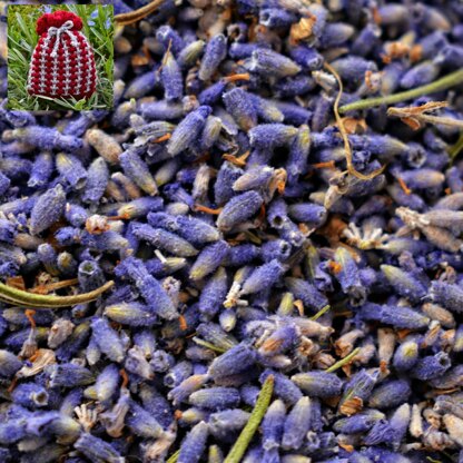 Textured Tweed Lavender Bag Knitting Pattern - Free Knitting Pattern.