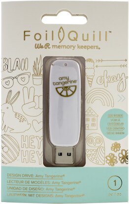 We R Memory Keepers Foil Quill USB Artwork Drive - Amy Tangerine
