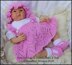 Frilled Skirt all in one Romper Set 16-22” doll/preemie-3m+ baby