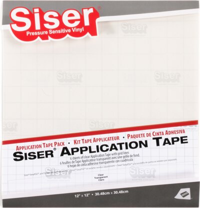 Siser EasyPSV Application Tape 12"X12" 6/Pkg - 600251