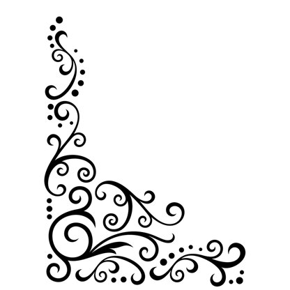 Darice Embossing Folder Background 5"X7" - Scroll Flourish Corner