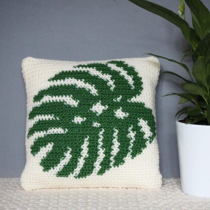 Monstera cheeseplant cushion pillow