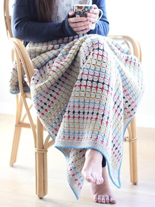 Rainbow dots blanket