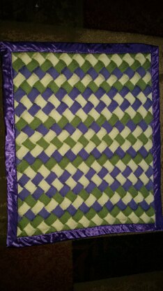 entralac baby blanket