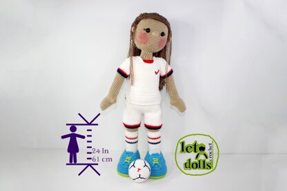 Crochet Doll Pattern, Amigurumi doll pattern, XLarge doll, 24"/61cm, Tobin