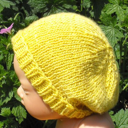 Baby Silk Slouch Knitting Pattern - Madmonkeyknits