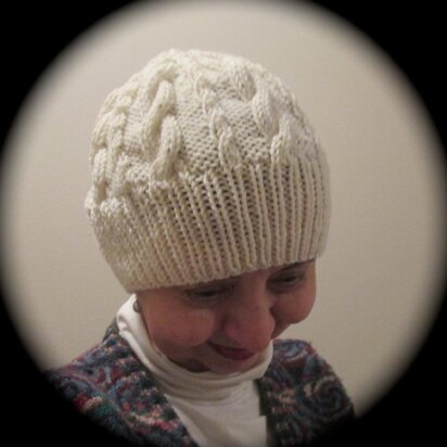 Cabled Slouch Cap