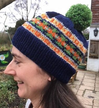 Hat With Fair Isle Border