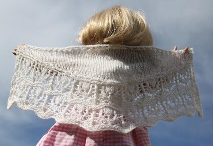 Kit's Thistle Doll Shawl