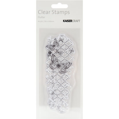 Kaisercraft Texture Clear Stamps 2"X5" - Flutter