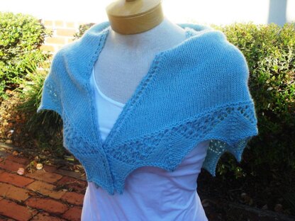 Frosted goblet shawl