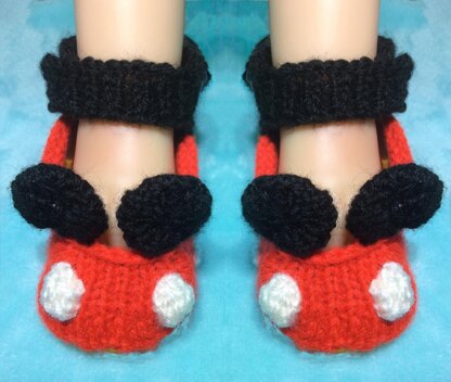 Mickey Mouse Baby Booties