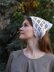 Diamonds crochet triangular scarf