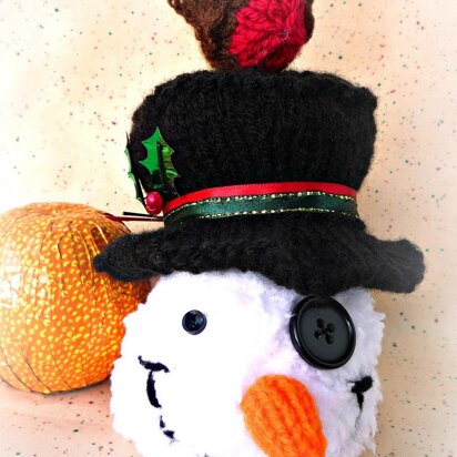 Snowman & robin chocolate orange cover