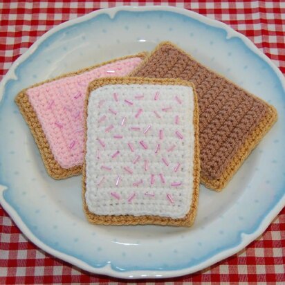 Crochet Pattern for Pop Tarts / Toaster Pastries - Crochet Breakfast