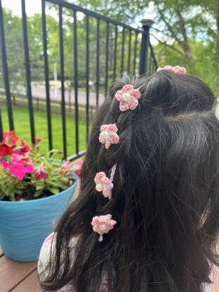 Blooming Braid Hair Clips Pattern| PDF Download