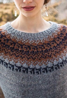 Nadia Sweater in Berroco Ginkgo - 376-6 - Downloadable PDF