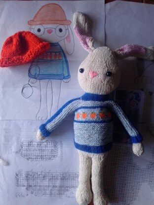 Carrot Sweater (small for Amigurumi )