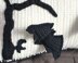 Vampire Bat Sofa Cushion. Bat, tree and Moon Embellishment. Halloween Throw Pillow. 3D Cushion Cover