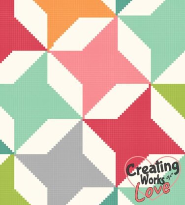 Quilt Star Pattern C2C Stitch Graph