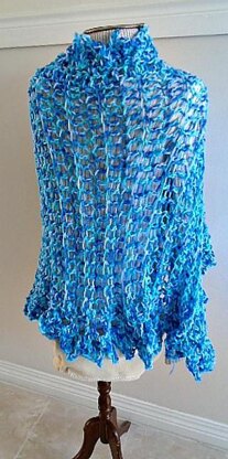 951-Blue Shawl