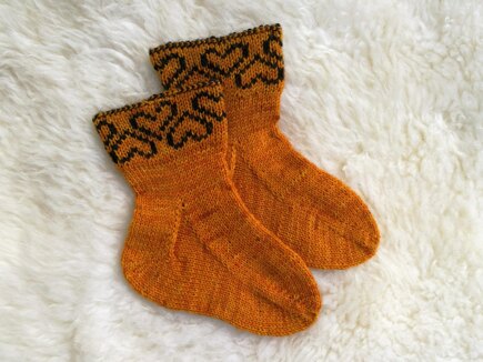 Heart baby socks #3