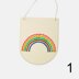 Cotton Clara Rainbow Banner Embroidery Kit - 9.5cm x 11cm