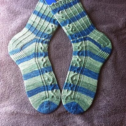 Party Time Toe-Up Sock - knitting pattern