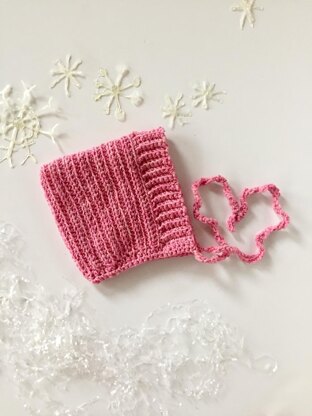 Ribbed Baby Bonnet