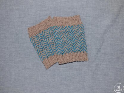 Ankle / wrist warmers Zigzag