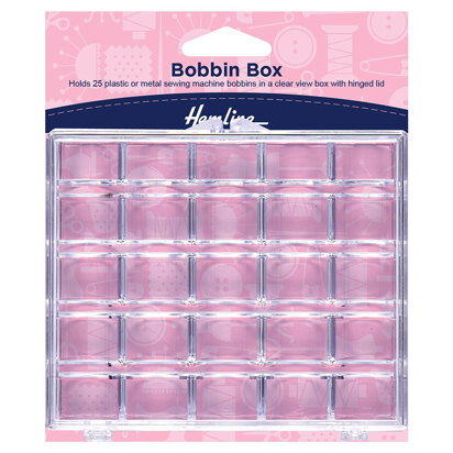 Hemline Bobbin Box - Plastic - 25 Spool
