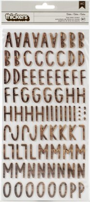 American Crafts Together For Christmas Thickers Stickers 5.5"X11" 167/Pkg - Cedar Alpha/Foam