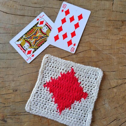 4 Playing Card Squares