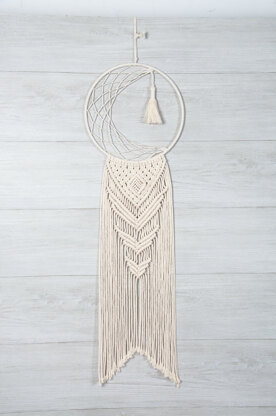 Solid Oak Moon Dreamcatcher Macrame Kit