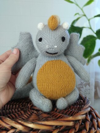 Dragon knitting pattern #5