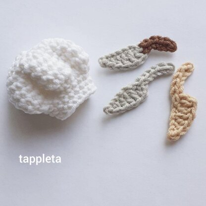 Chef hat and knife crochet pattern Crochet pattern by tanya_tappleta ...