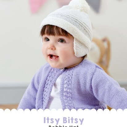 Itsy Bitsy  Bobble Hat in West Yorkshire Spinners Bo Peep 4 Ply - DBP0024 - Downloadable PDF
