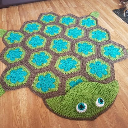 2in1 Sea Turtle Tortoise Hooded Blanket Crochet Pattern