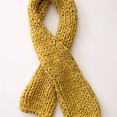 Straight On Scarf in Lion Brand Wool-Ease Thick & Quick - 81081