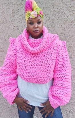 Pink Friday Cropped Sweater
