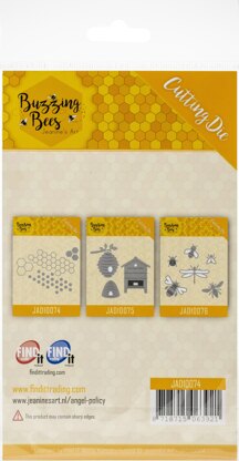 Find It Trading Jeanine's Art Die - Hexagon Set, Buzzing Bees