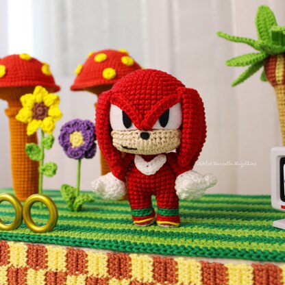 Knuckles the Echidna Amigurumi Crochet Pattern – PDF Digital Download (English)