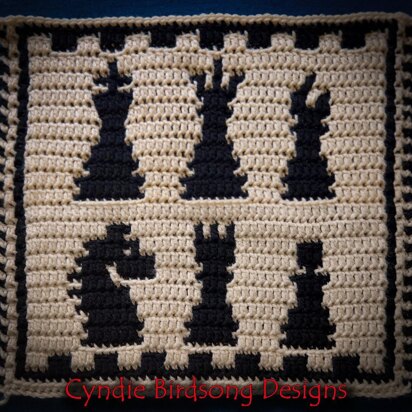 Checkmate! Mosaic Chess square & border
