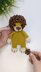 Crochet snuggler pattern, crochet lion baby lovey blanket pattern