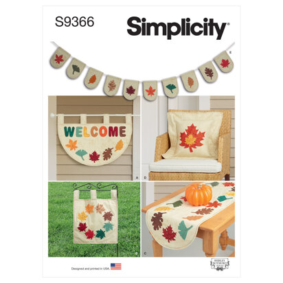 Simplicity Leaf Décor S9366 - Sewing Pattern