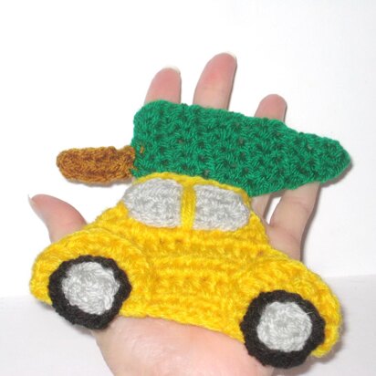 Christmas car applique