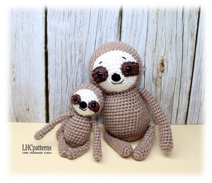 Sloth Mother and Baby Crochet Pattern