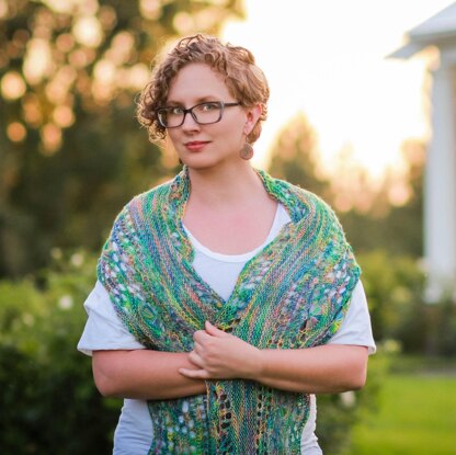 Coral Palace Shawl